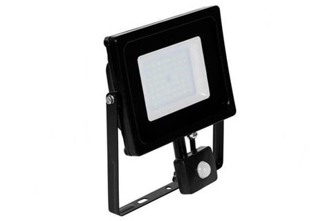 zinc slim led pir floodlight